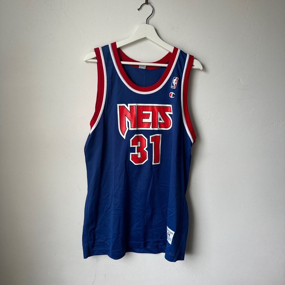 Vintage New Jersey Nets Ed O’Bannon champion jersey size 44